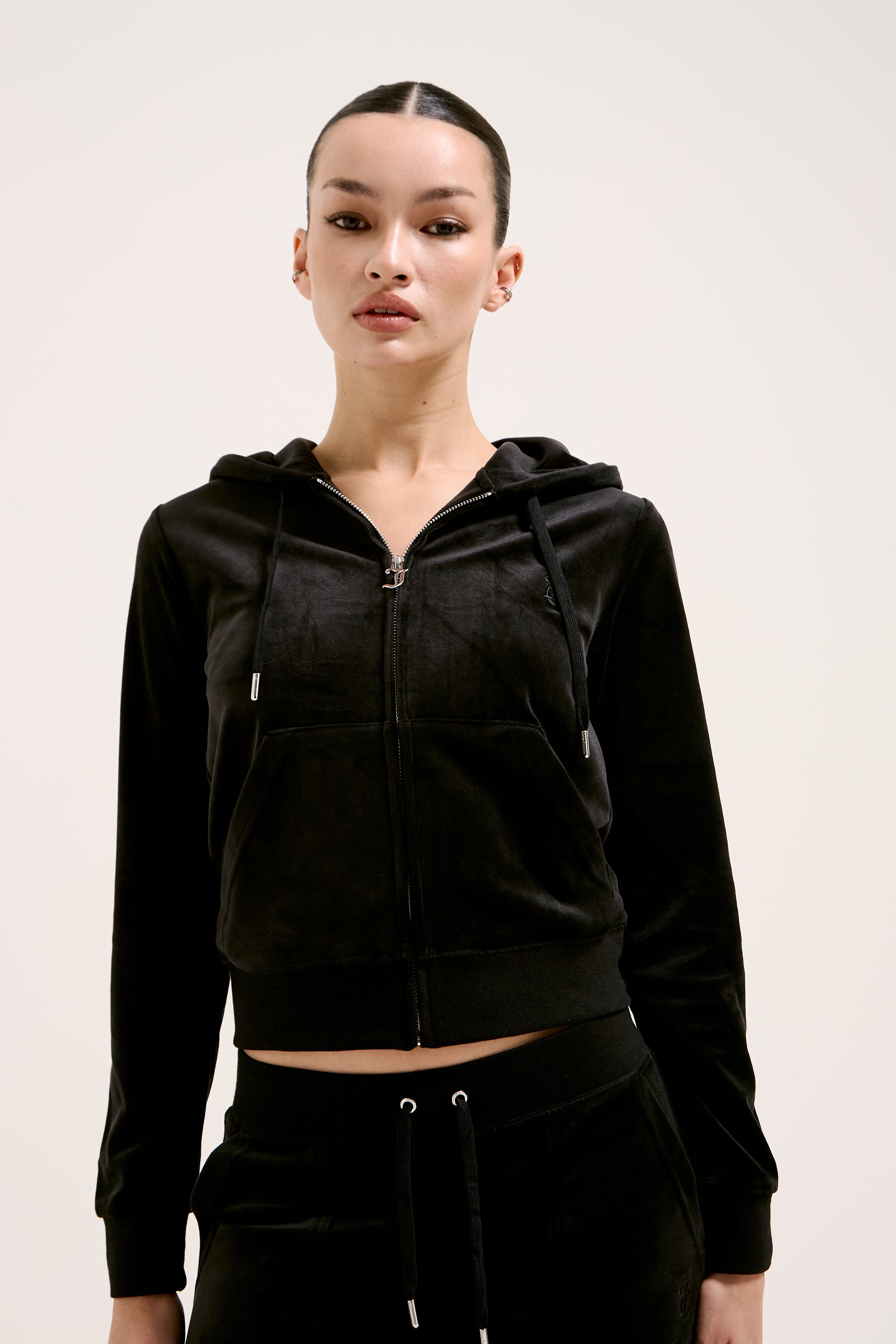 【 VINTAGE 】 1B Classic Velour Jacket Juicy Coutour Women's Velour Track jacket Vintage 90s Full