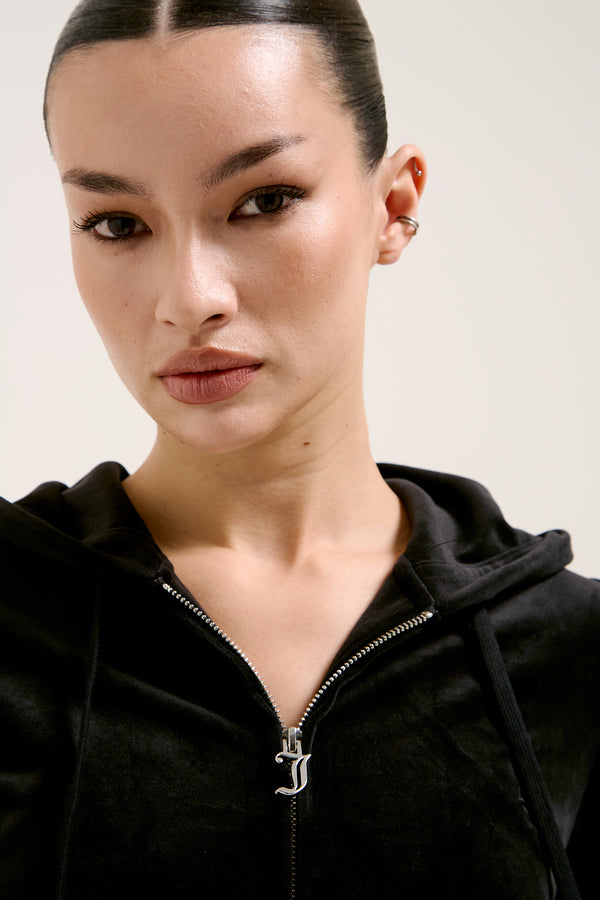 BLACK CLASSIC VELOUR ROBERTSON HOODIE