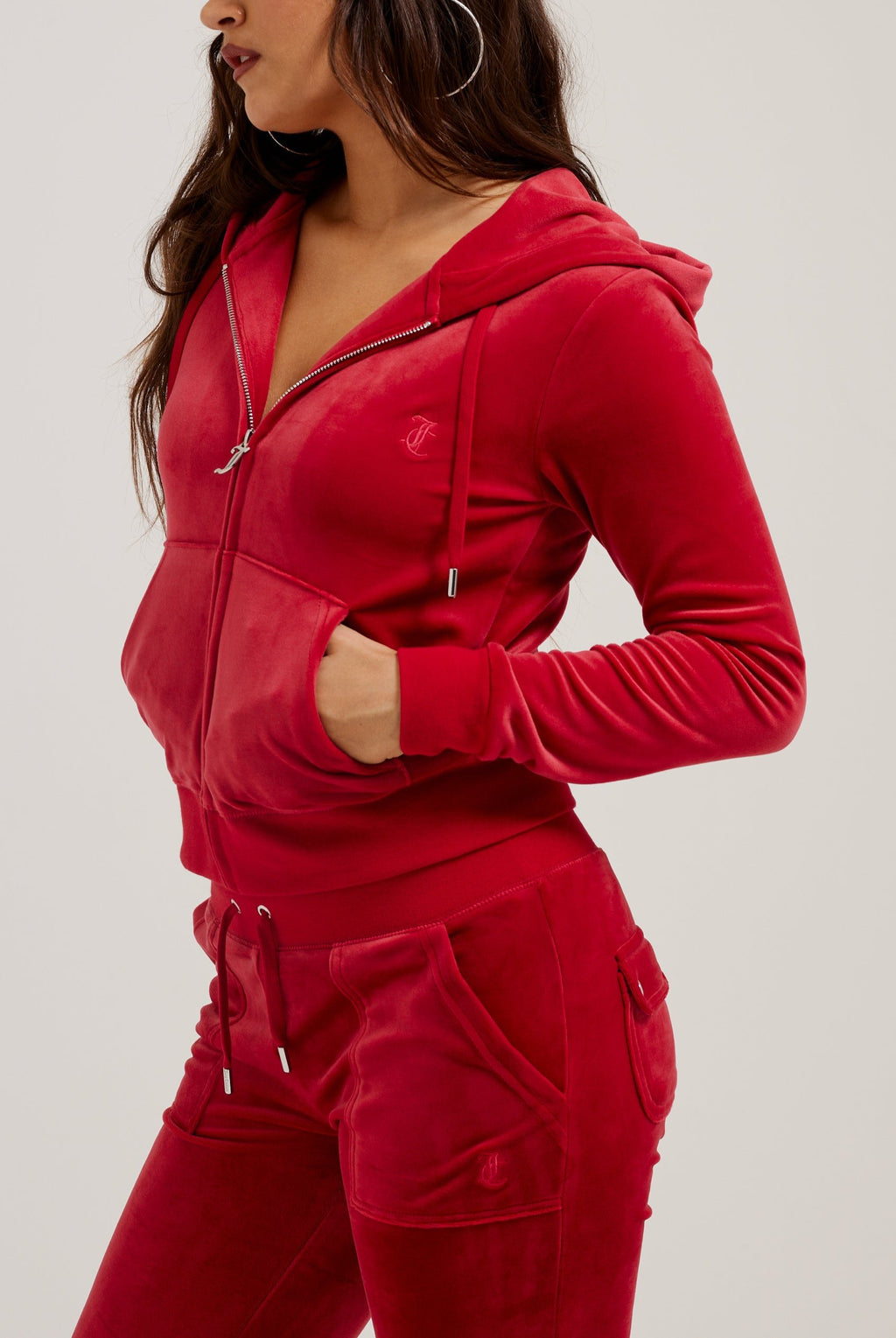 ASTOR RED CLASSIC VELOUR ROBERTSON HOODIE