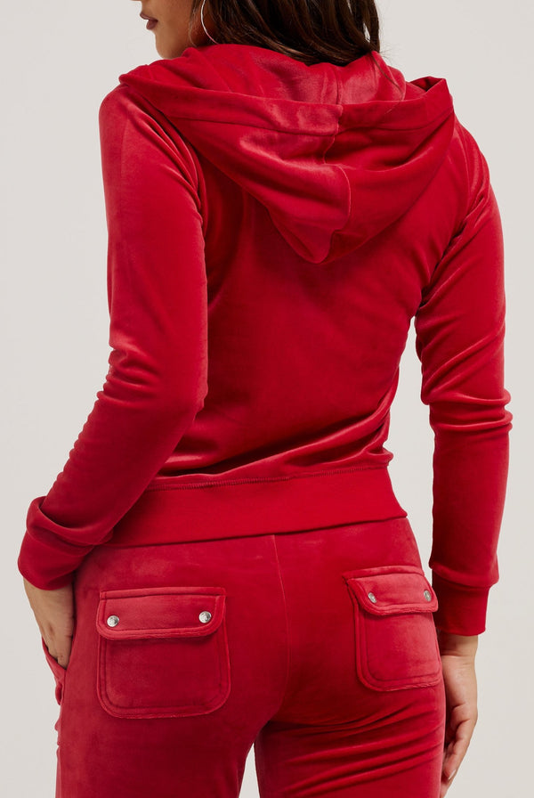 ASTOR RED CLASSIC VELOUR DEL RAY POCKETED BOTTOMS – Juicy Couture UK