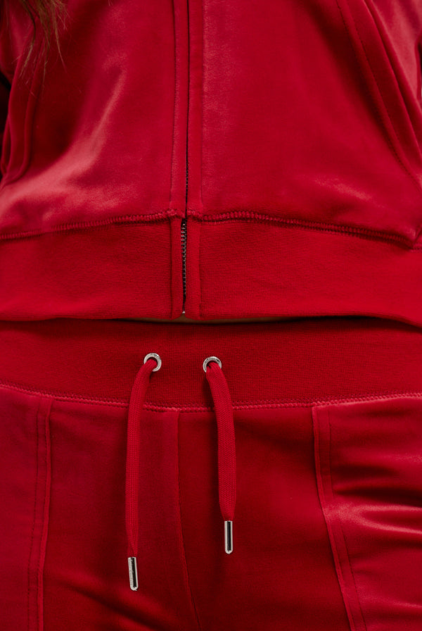 ASTOR RED CLASSIC VELOUR DEL RAY POCKETED BOTTOMS