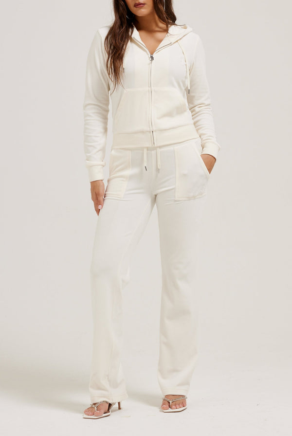 CREAM CLASSIC VELOUR DEL RAY POCKETED BOTTOMS