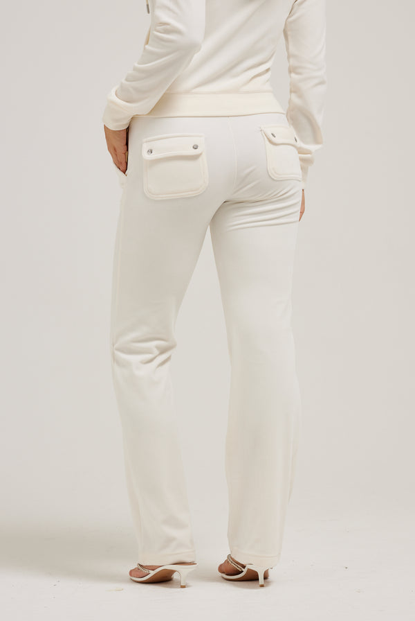 CREAM CLASSIC VELOUR DEL RAY POCKETED BOTTOMS