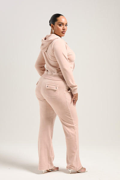 ROSE DUST CLASSIC VELOUR DEL RAY POCKETED BOTTOMS