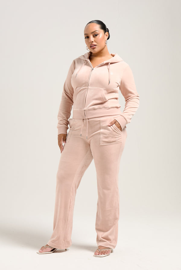 ROSE DUST CLASSIC VELOUR DEL RAY POCKETED BOTTOMS