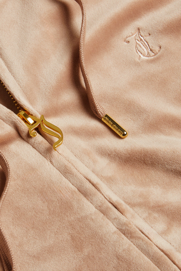 CARAMEL & GOLD CLASSIC VELOUR ROBERTSON HOODIE