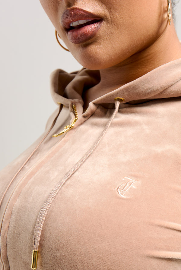 CARAMEL & GOLD CLASSIC VELOUR ROBERTSON HOODIE