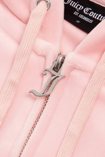 Robertson Classic Velour Hoodie Almond Blossom