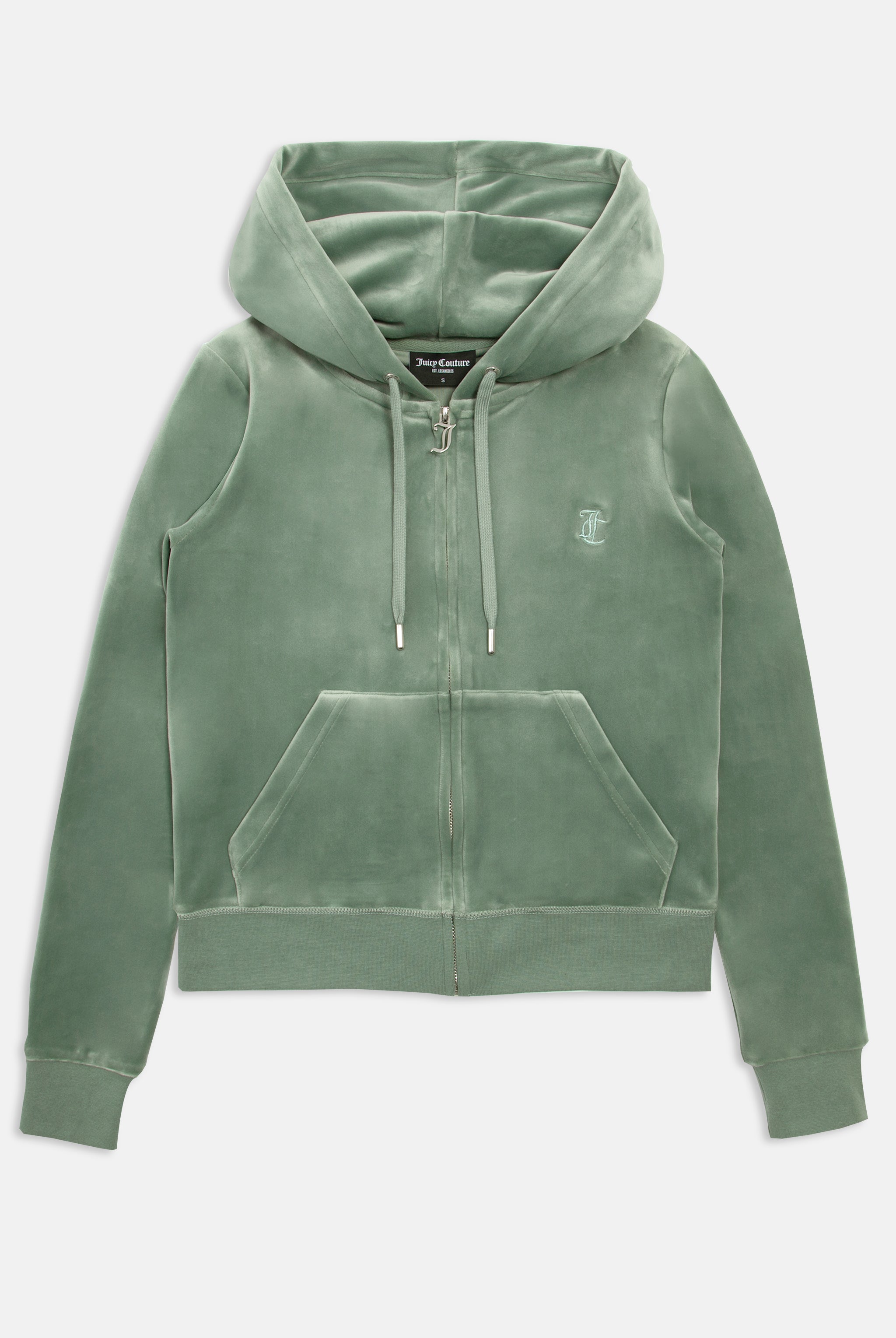 CHINOIS GREEN CLASSIC VELOUR ROBERTSON HOODIE Juicy Couture UK