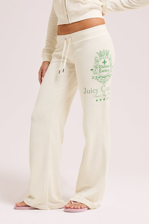 MARSHMALLOW CHATEAU TERRY TOWELLING TRACKPANT
