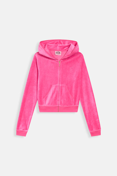 NOSTALGIA PINK / GOLD BAMBOO VELOUR HERITAGE HOODIE