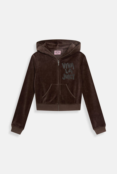 JAVA VIVA LA JUICY BAMBOO VELOUR HERITAGE HOODIE