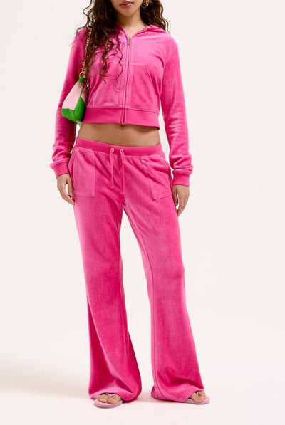 NOSTALGIA PINK / GOLD BAMBOO VELOUR HERITAGE HOODIE