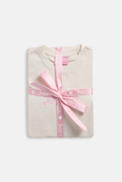 Marshmallow Rose Rib Pyjama Set