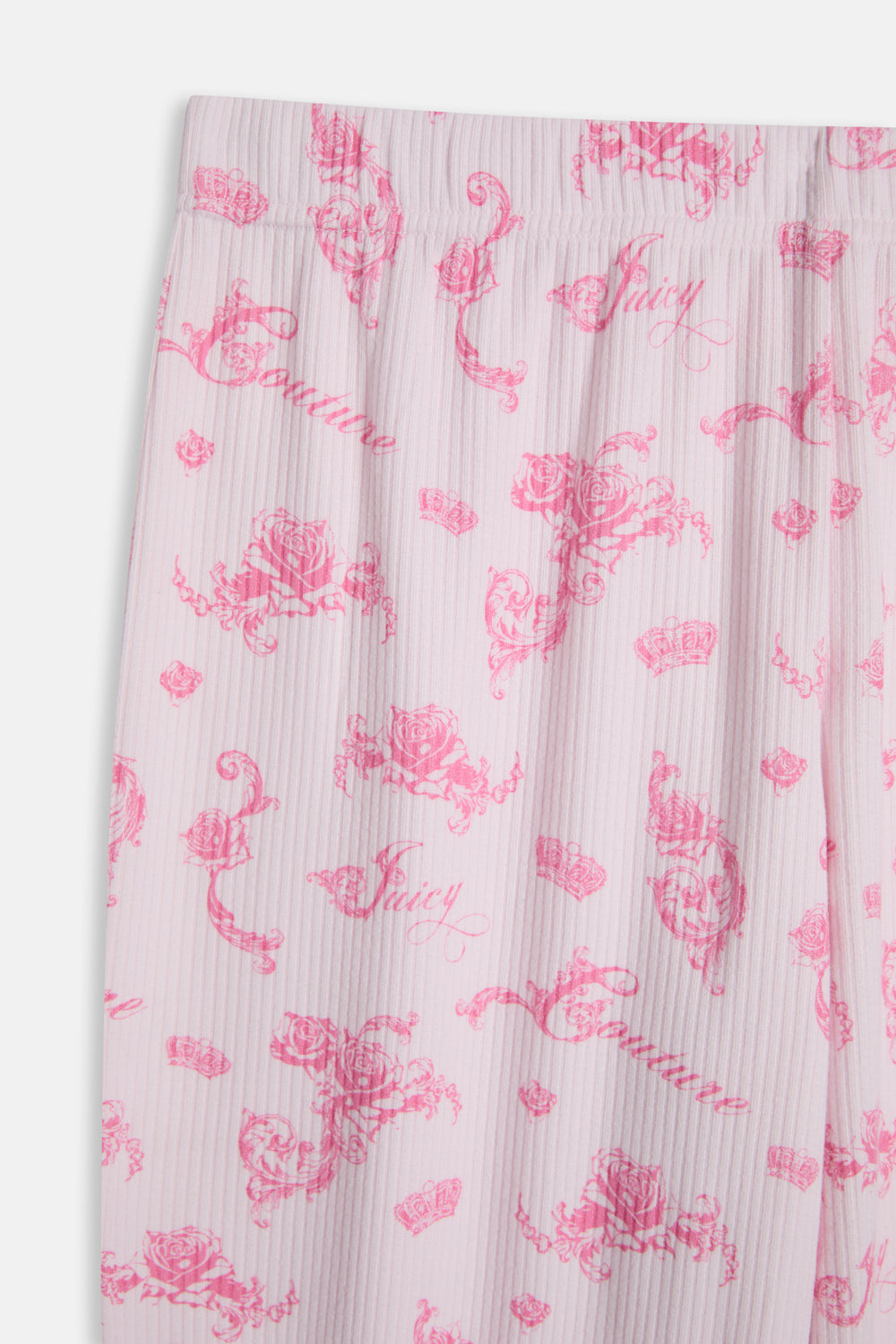 Displays the Cherry Blossom 'Juicy' branded Rose Rib Pyjama Set