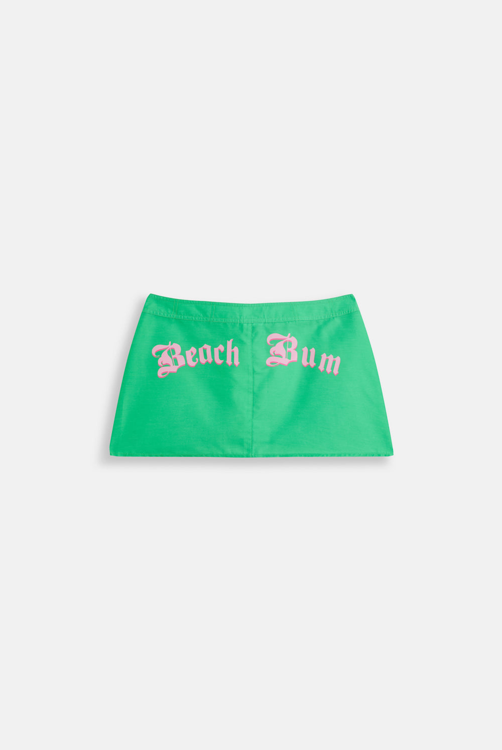 Displays the island green Roxy and Juicy couture beach bum skirt 