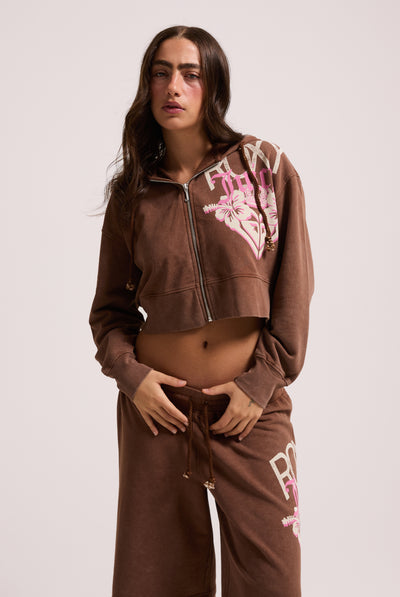 TIRAMISU ROXY x JUICY COUTURE BOXY HOODIE