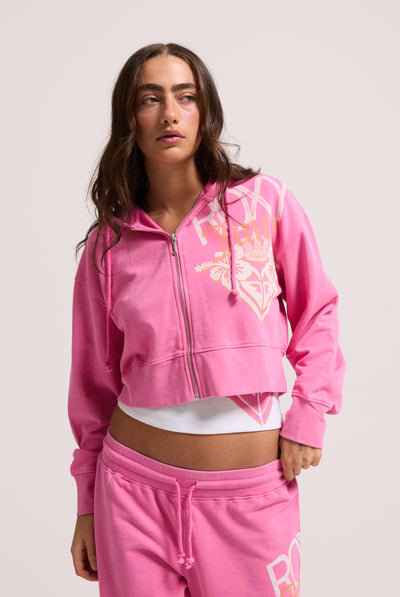 AZALEA PINK ROXY x JUICY COUTURE BOXY HOODIE