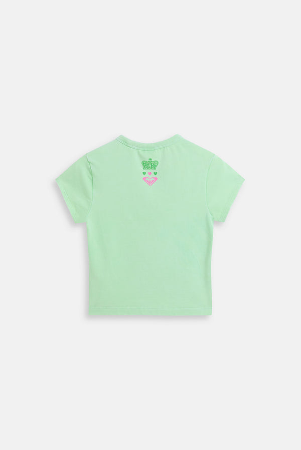 Displays the Green Ash Roxy & Juicy couture baby tee 