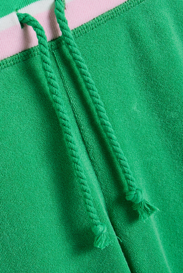 Displays the Island Green Juicy Couture & Roxy Terry towelling OG straight bottom 