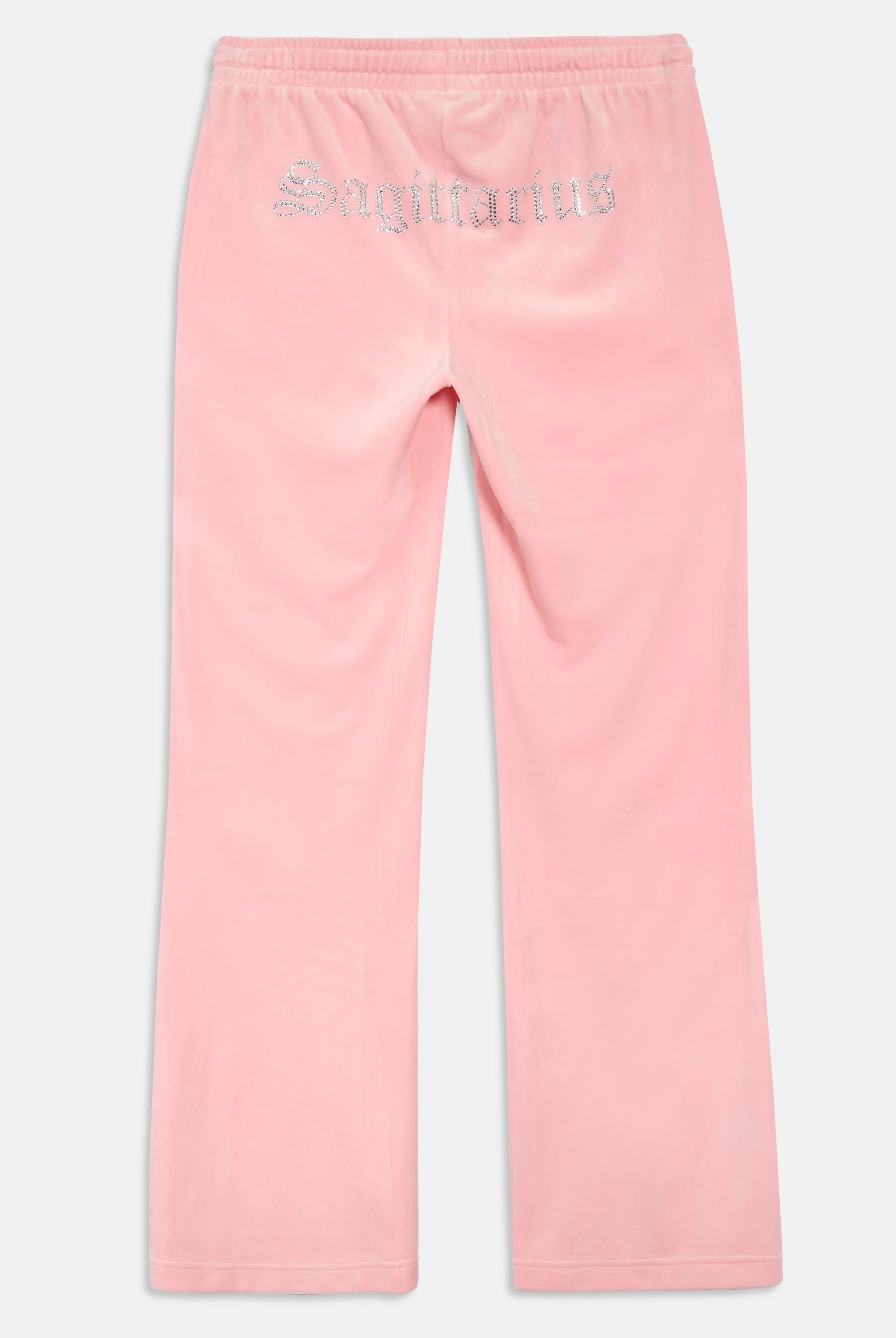 SAGITTARIUS JUICY PINK VELOUR DIAMANTE TRACKSUIT BOTTOM