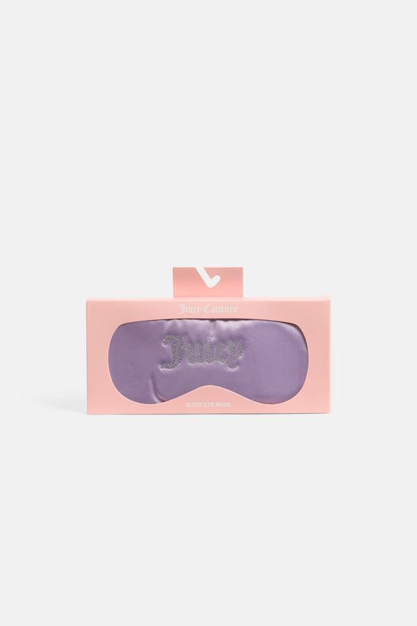 DUSTY LILAC SATIN DIAMANTE SLEEP MASK