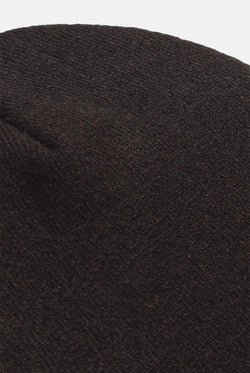 Displays the Java 'Juicy' branded Script Beanie featuring close up on details 