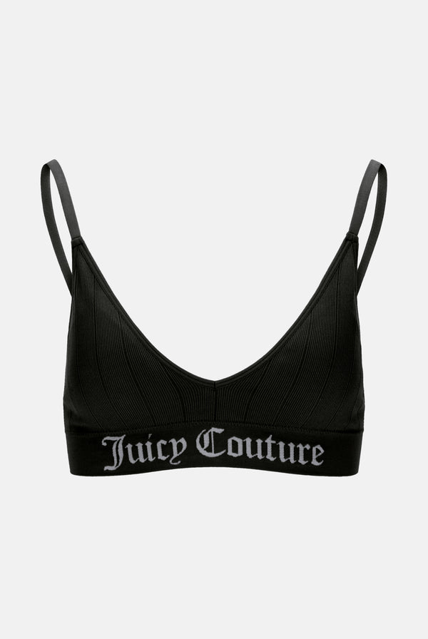 Juicy Couture rib bralet in black