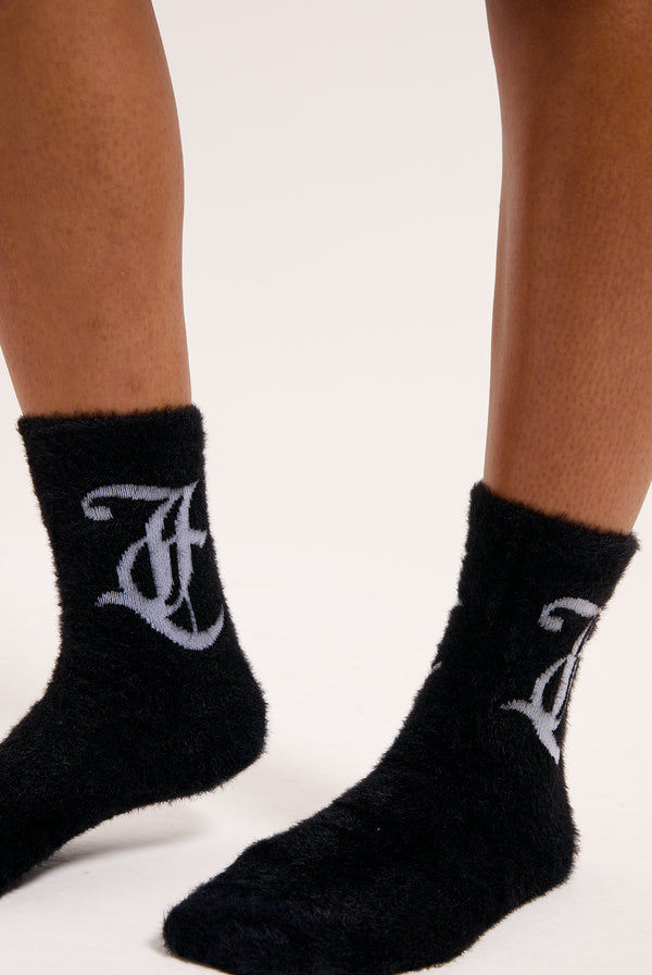 SEASONAL FLUFFY SOCKS 2 PACK