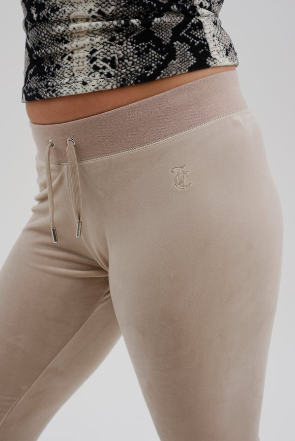 STRING LOW RISE FLARE CLASSIC VELOUR TRACK PANT