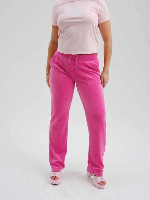 RASPBERRY ROSE CLASSIC VELOUR DEL RAY POCKETED BOTTOMS