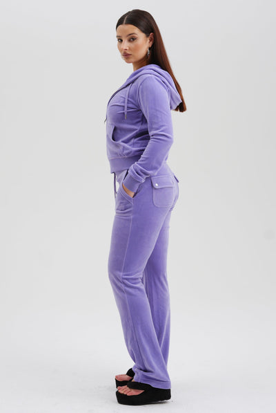 DAHLIA PURPLE CLASSIC VELOUR DEL RAY POCKETED BOTTOMS