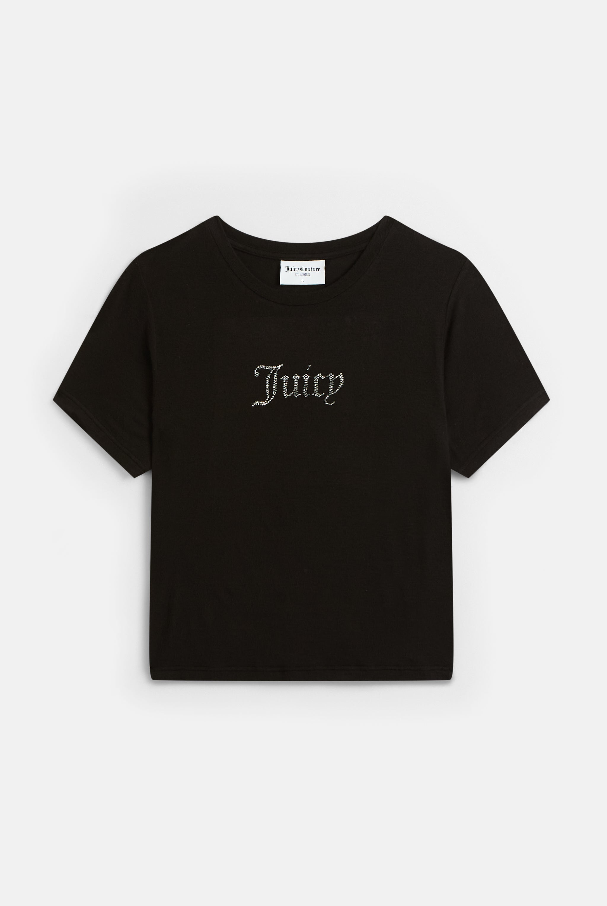 SHEER JERSEY FITTED TEE WITH JUICY DIAMA – Juicy Couture UK