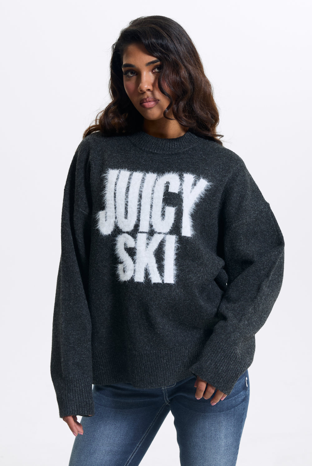 Charcoal Juicy Ski Knit Jumper