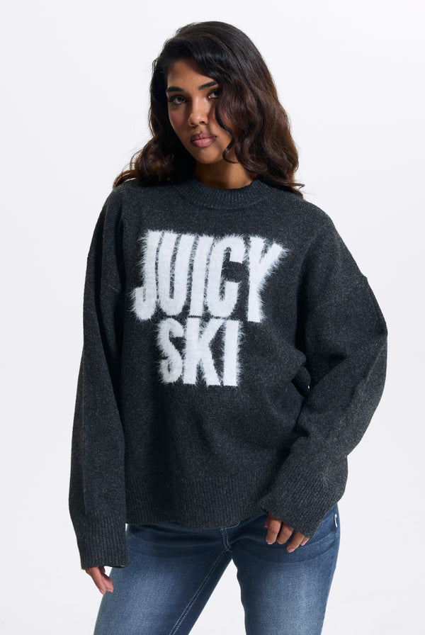 Charcoal Juicy Ski Knit Jumper