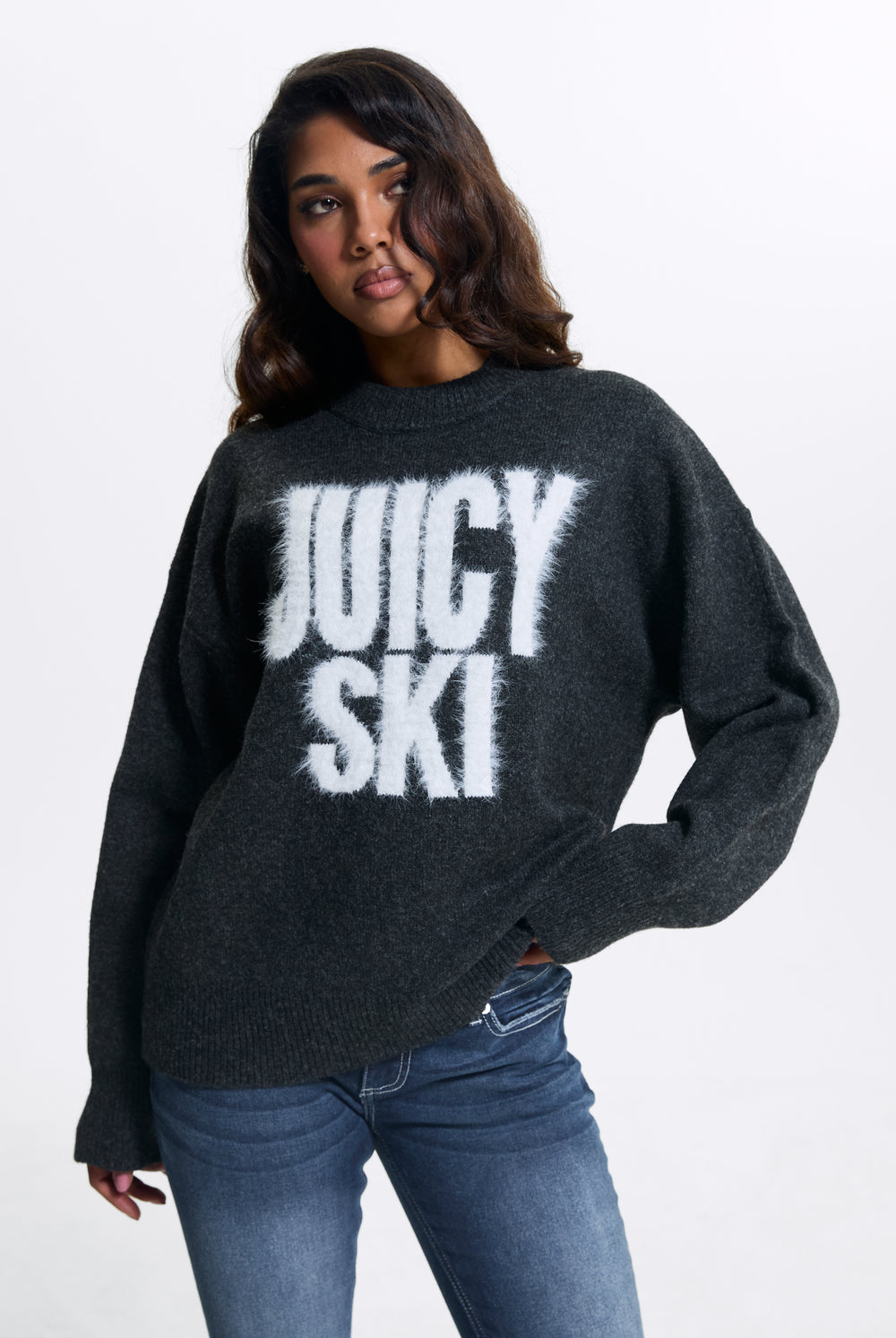 Charcoal Juicy Ski Knit Jumper