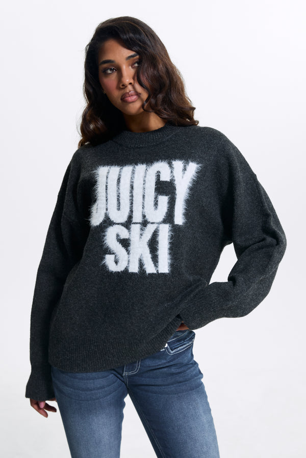 Charcoal Juicy Ski Knit Jumper