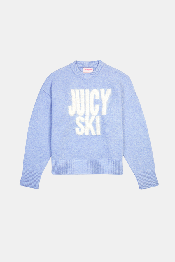 Powder Blue Juicy Ski Knit Jumper