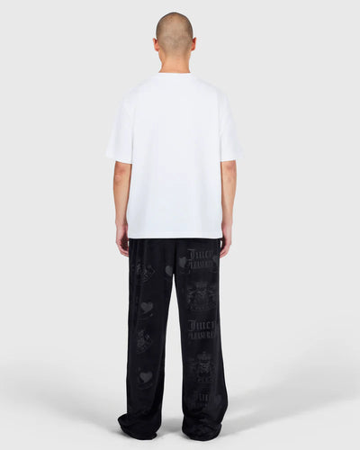 'Juicy by PLEASURES' WHITE SKULL CREST T-SHIRT