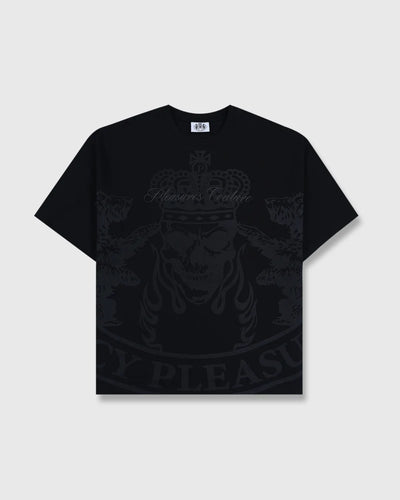 'Juicy by PLEASURES' BLACK TONAL PRINT T-SHIRT