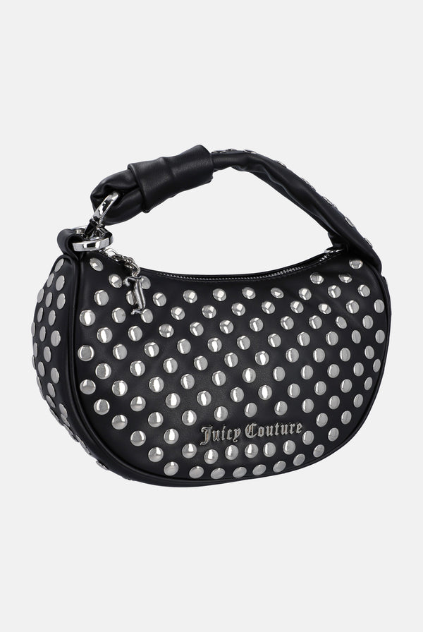 ALL OVER STUD BLACK PU HANDBAG