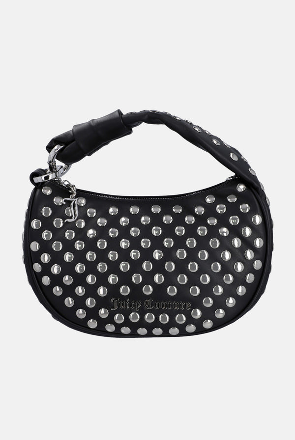 ALL OVER STUD BLACK PU HANDBAG