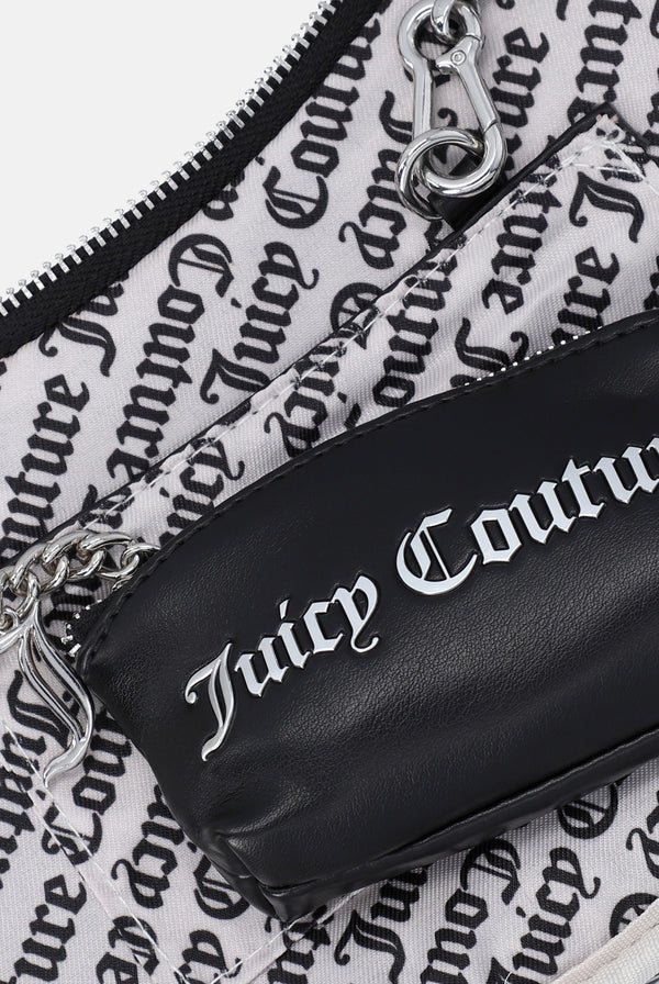 ALL OVER STUD BLACK PU HANDBAG