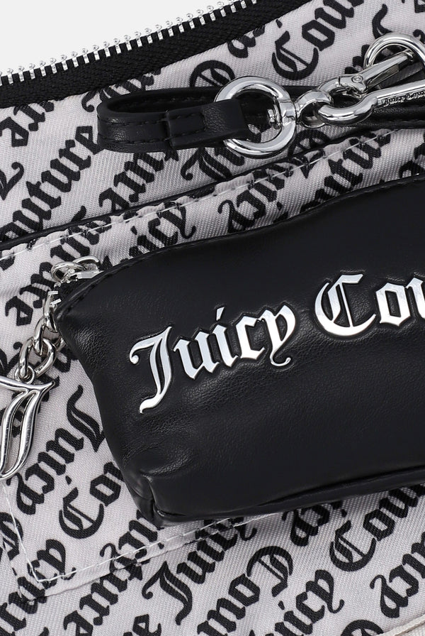 ALL OVER STUD BLACK PU HANDBAG