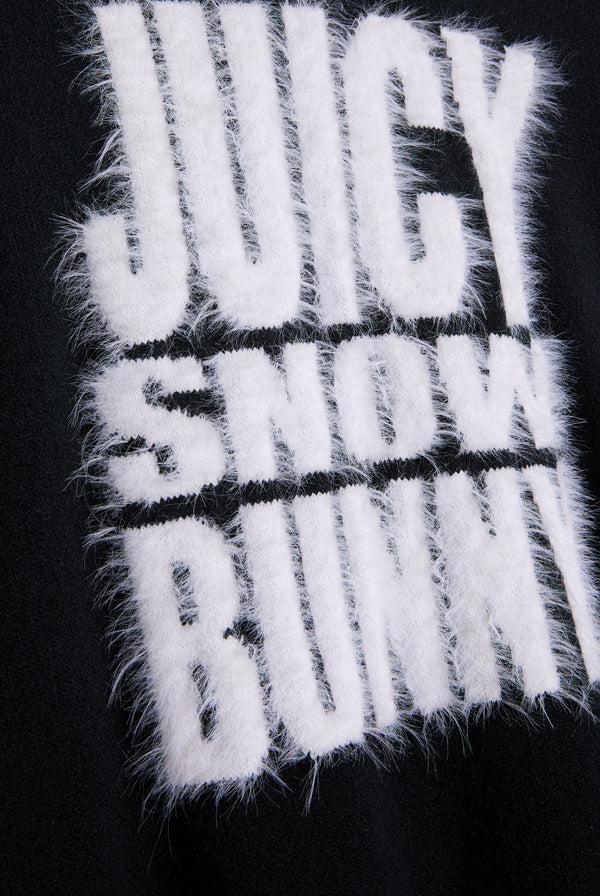 SNOWBUNNY OVERSIZED INTARSIA KNITTED JUMPER