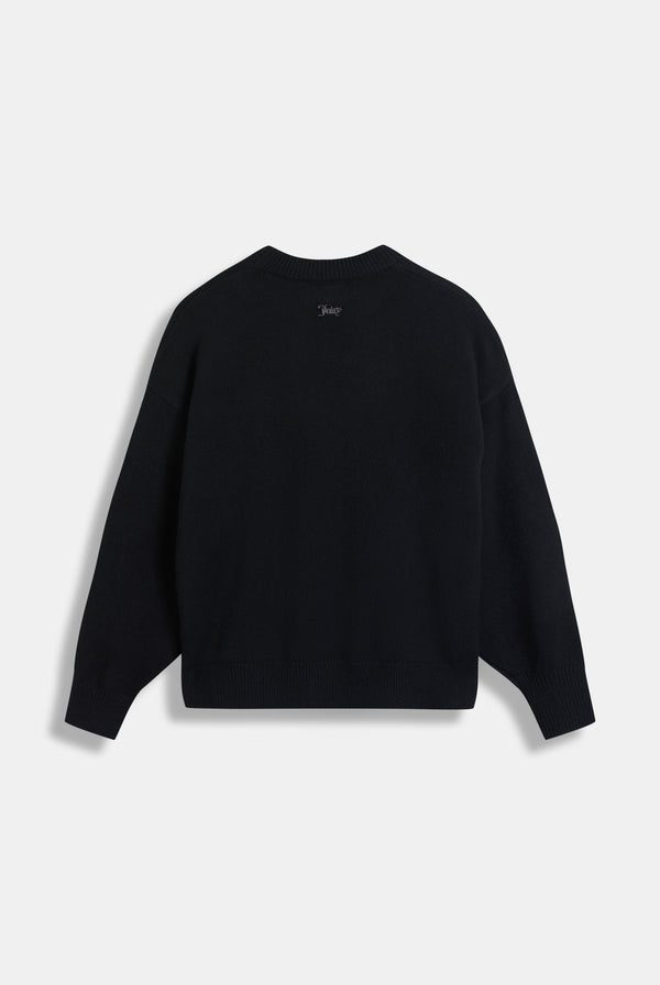 SNOWBUNNY OVERSIZED INTARSIA KNITTED JUMPER