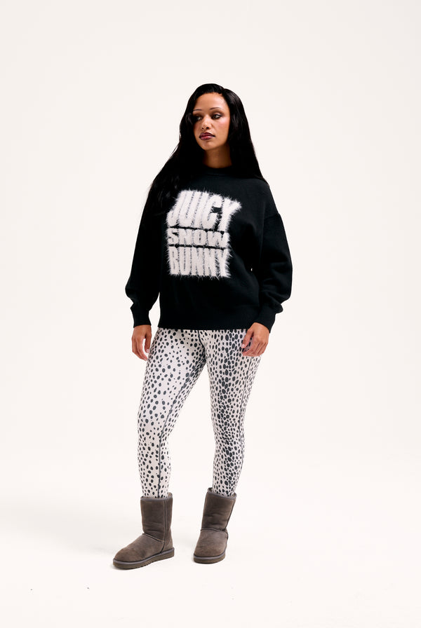 SNOWBUNNY OVERSIZED INTARSIA KNITTED JUMPER