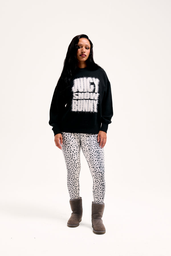 SNOWBUNNY OVERSIZED INTARSIA KNITTED JUMPER