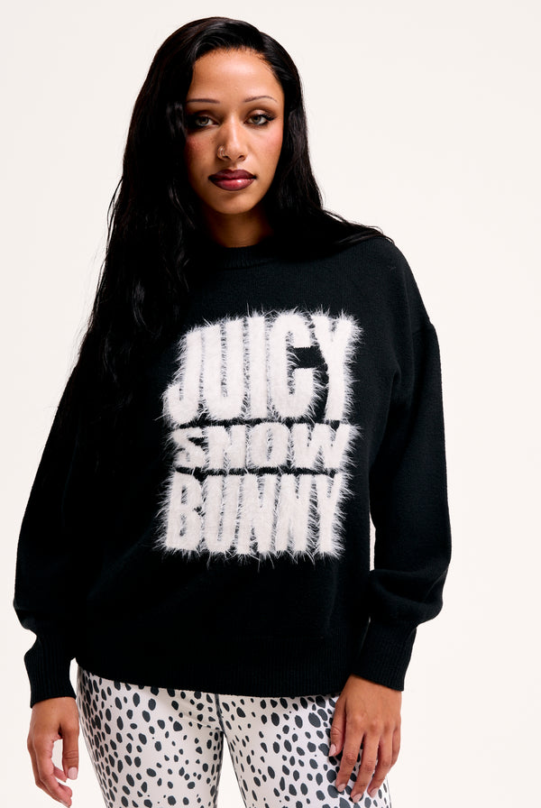 SNOWBUNNY OVERSIZED INTARSIA KNITTED JUMPER