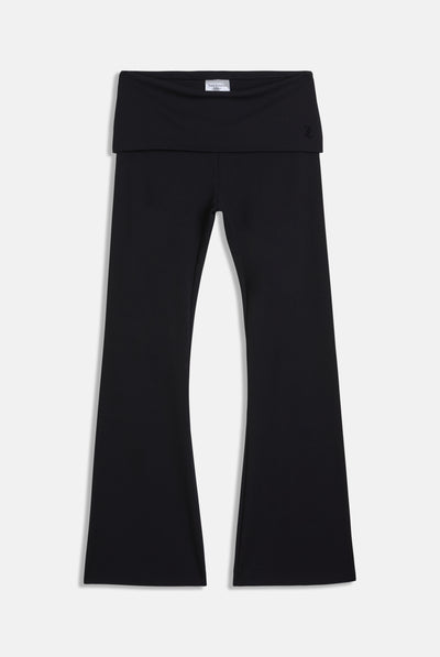 BLACK MODAL ROLL DOWN PANTS